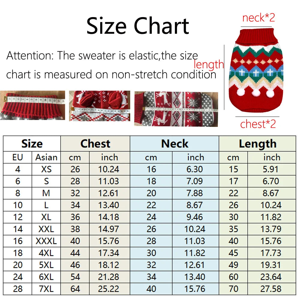 Larger Dog Christmas Dog Jumper - Cosy Knit