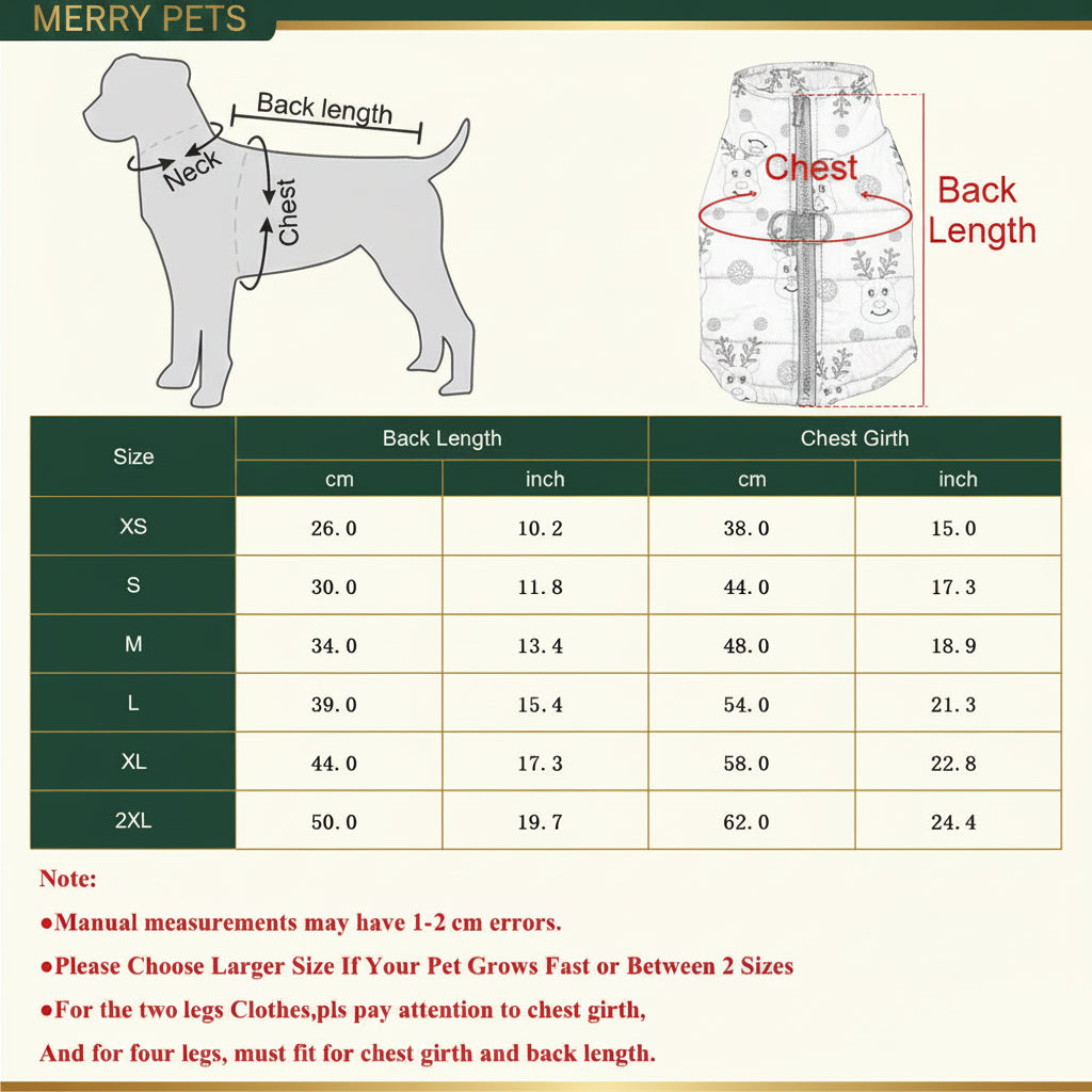 Waterproof Festive Dog Coat