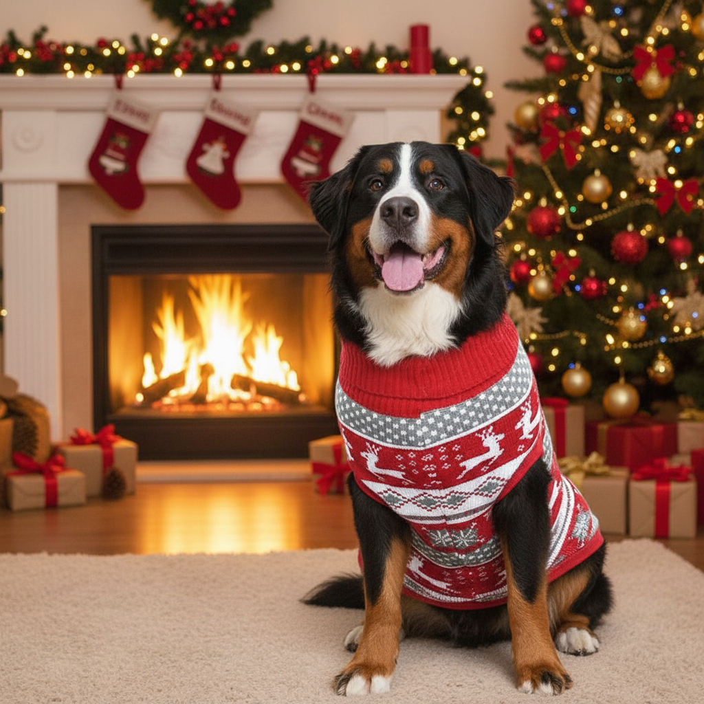Larger Dog Christmas Dog Jumper - Cosy Knit